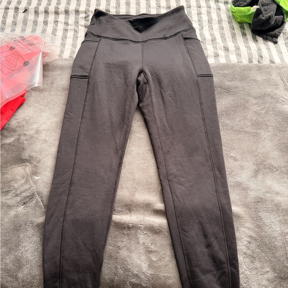 Avalanche Black Activewear Top with Printed Logo